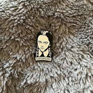 Wednesday Addams I am smiling lapel pin ♥️